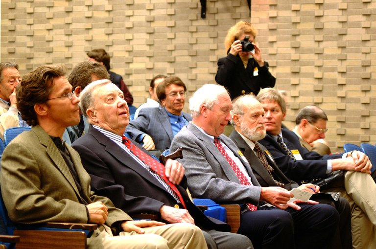 front row at Van Allen Hall lecture